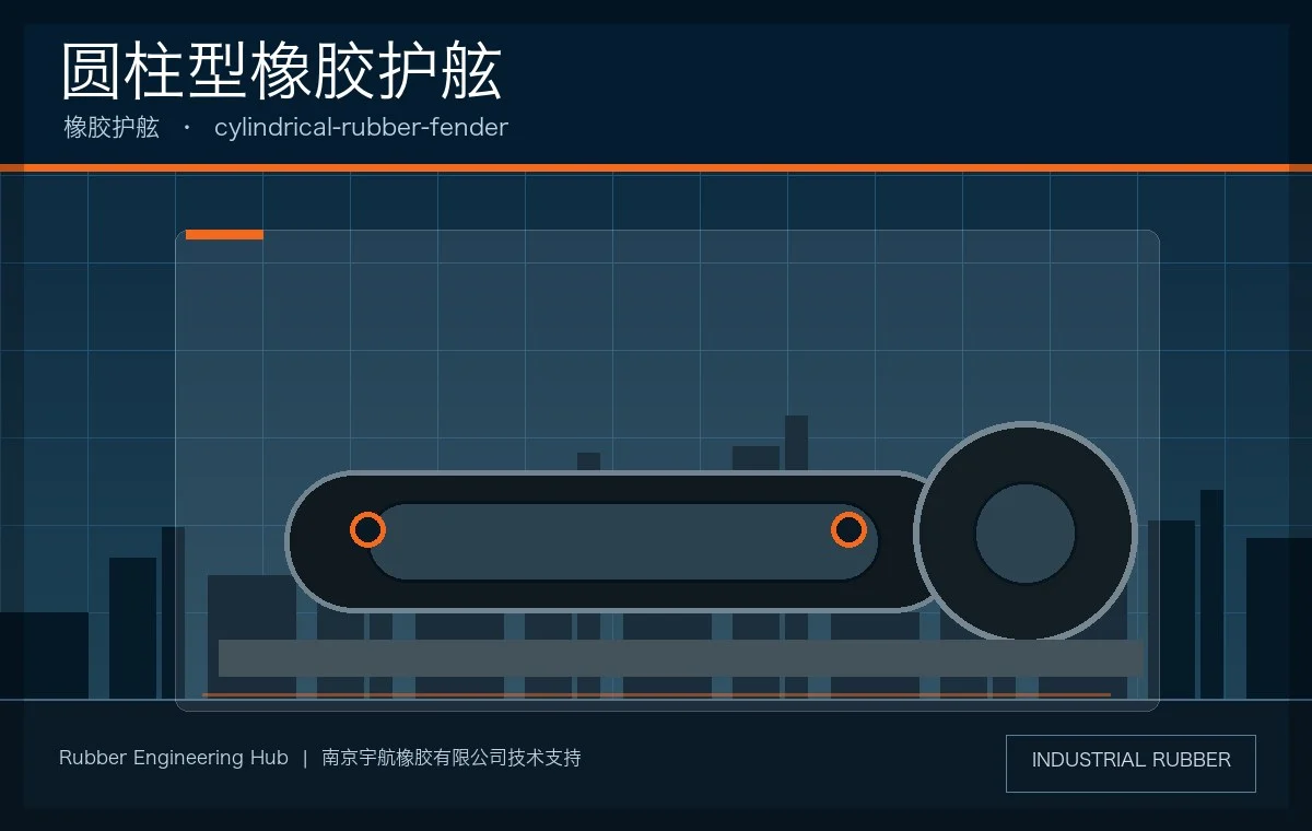 圆柱型橡胶护舷产品图片