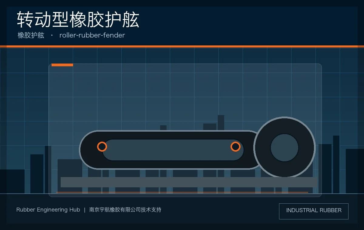 转动型橡胶护舷产品图片