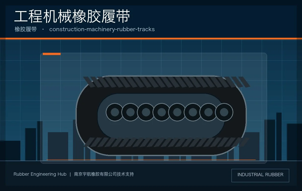 工程机械橡胶履带产品图片